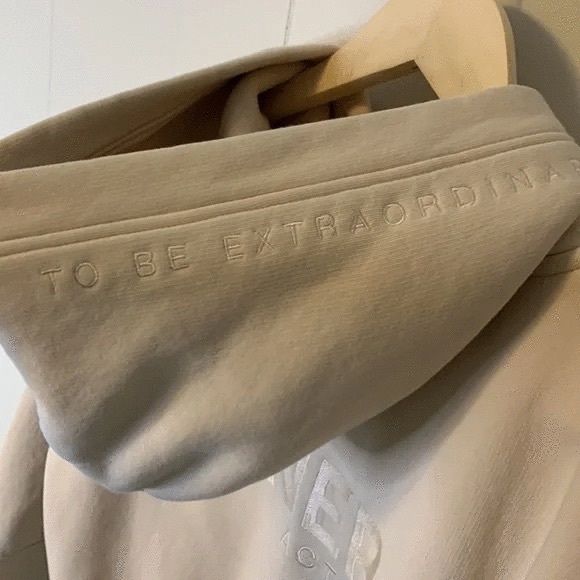 Oner Active Limited Edition Classic Lounge Hoodie Oatmeal Size Extra Small - Picture 10 of 10